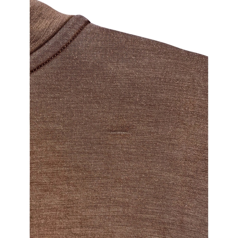 Vuori Halo Mini Full Zip Hoodie Sable Heather Brown Cropped Sweatshirt Womens - Picture 11 of 15